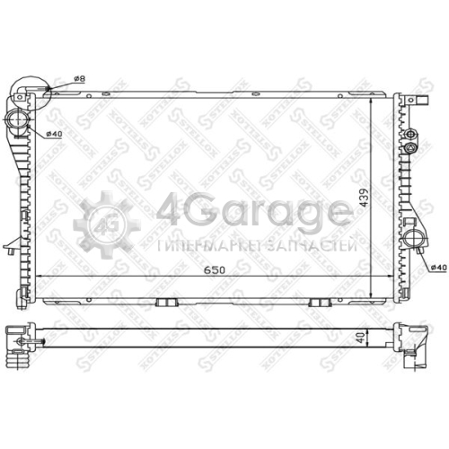 STELLOX 1025082SX Радиатор охлаждение двигателя