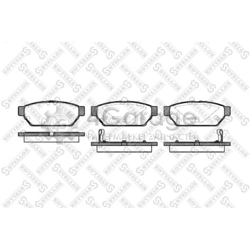 STELLOX 451002BSX Комплект тормозных колодок дисковый тормоз