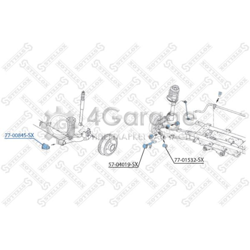 STELLOX 7700845SX Подвеска рычаг независимой подвески колеса