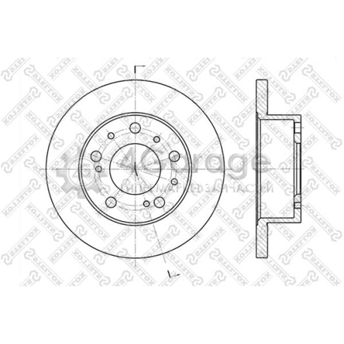 STELLOX 60209908SX Тормозной диск