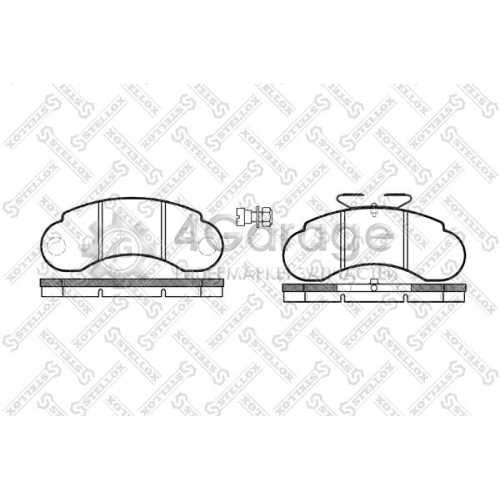 STELLOX 153020SX Комплект тормозных колодок дисковый тормоз