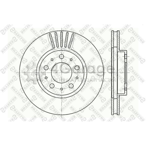 STELLOX 60204832VSX Тормозной диск