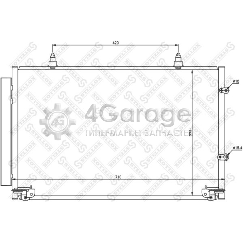 STELLOX 1045152SX Конденсатор кондиционер