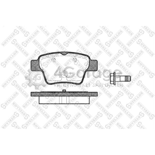 STELLOX 1149000BSX Комплект тормозных колодок дисковый тормоз