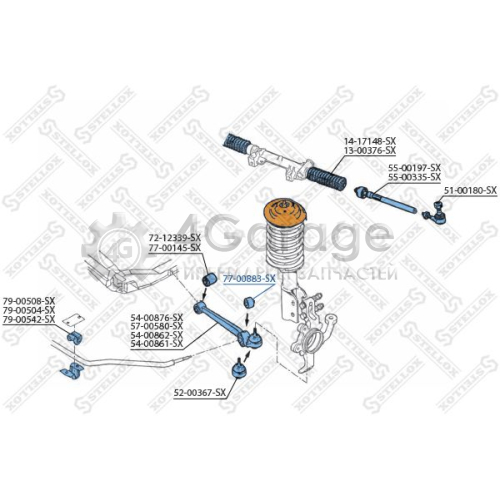 STELLOX 7700883SX Сайлентблок (TDM1)