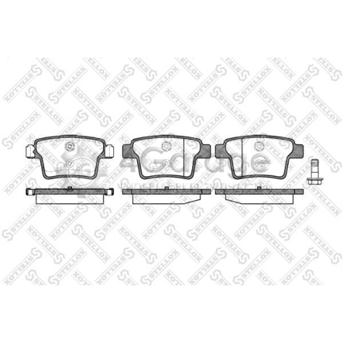 STELLOX 1160010BSX Комплект тормозных колодок дисковый тормоз