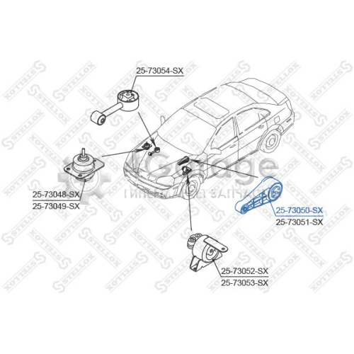 STELLOX 2573050SX Подвеска двигатель