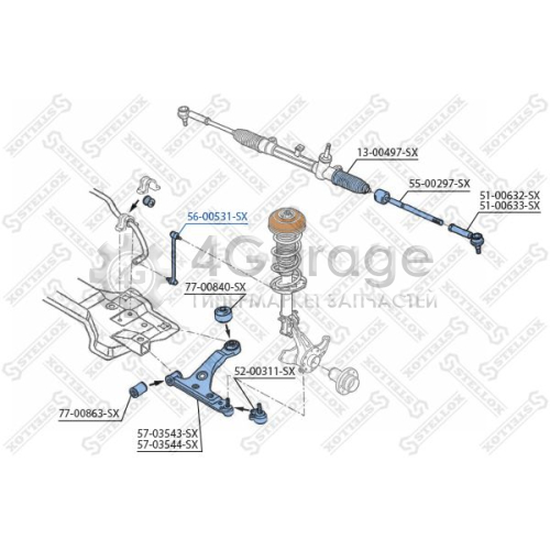 STELLOX 5600531SX Тяга / стойка стабилизатор