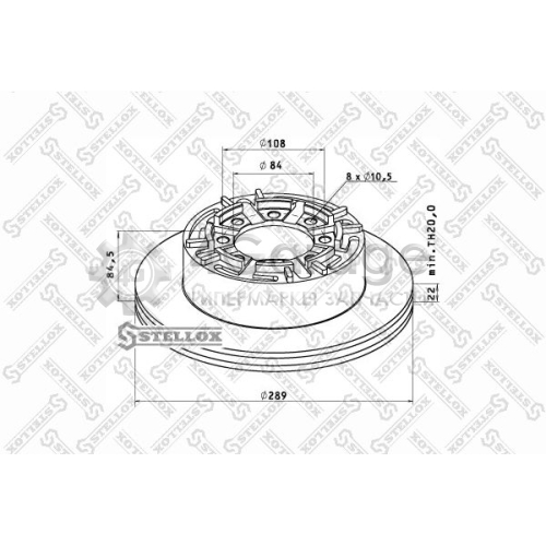 STELLOX 8500737SX Тормозной диск