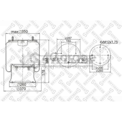 STELLOX 9002851SX Кожух пневматической рессоры