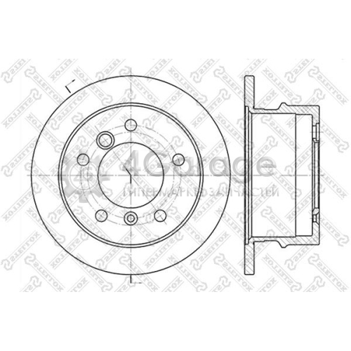 STELLOX 60203337SX Тормозной диск