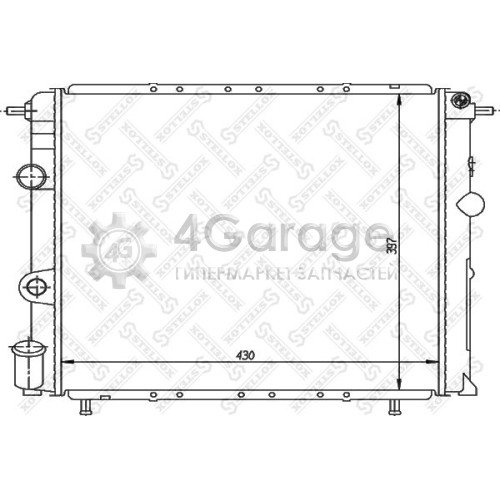 STELLOX 1026200SX Радиатор охлаждение двигателя