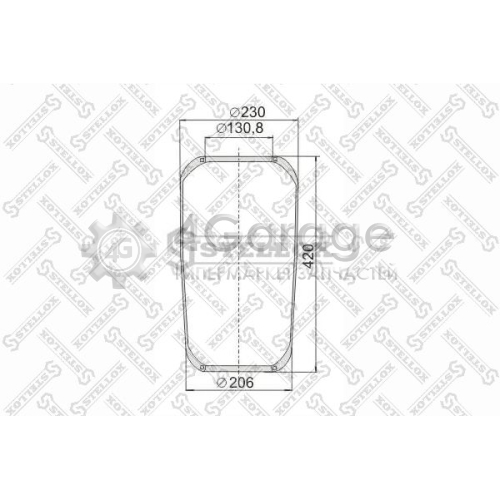 STELLOX 9008840SX Кожух пневматической рессоры