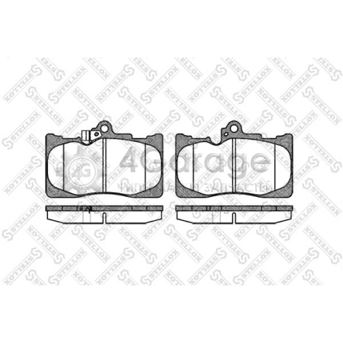 STELLOX 1191002SX Комплект тормозных колодок дисковый тормоз