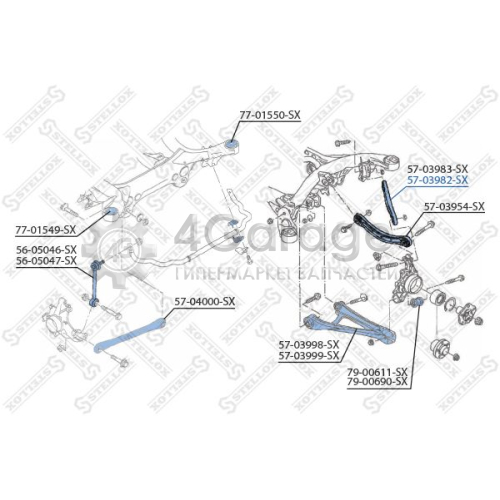 STELLOX 5703982SX Рычаг независимой подвески колеса подвеска колеса