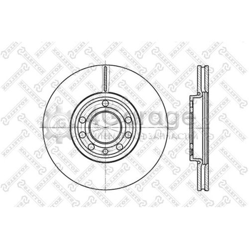 STELLOX 60203645VSX Тормозной диск