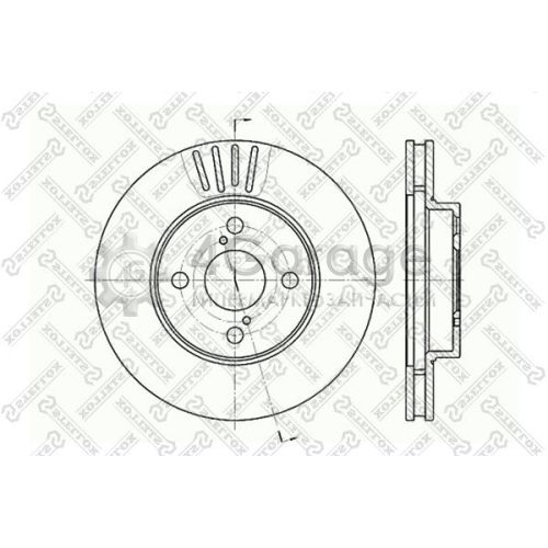 STELLOX 60204582VSX Тормозной диск