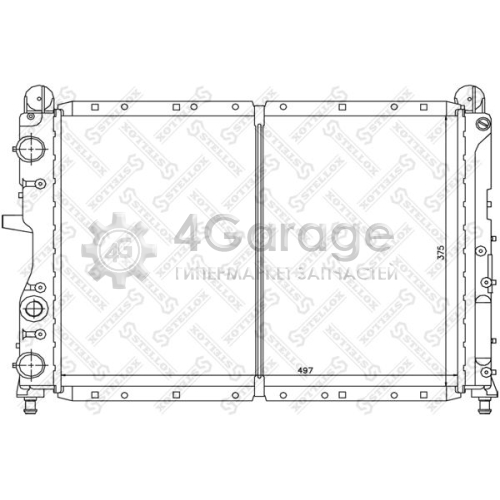 STELLOX 1025211SX Радиатор охлаждение двигателя