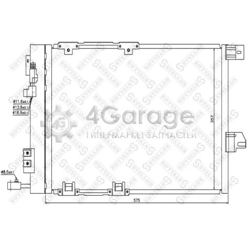 STELLOX 1045015SX Конденсатор кондиционер