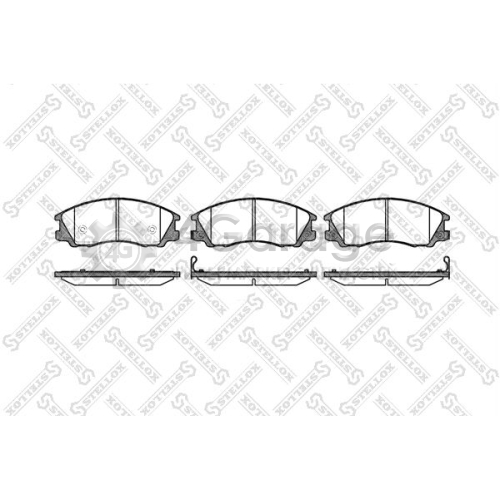 STELLOX 782032SX Комплект тормозных колодок дисковый тормоз