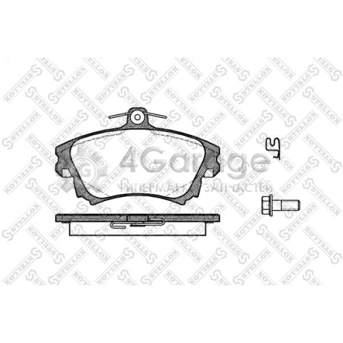 STELLOX 719002BSX Комплект тормозных колодок дисковый тормоз