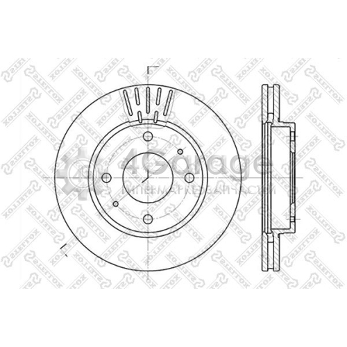 STELLOX 60203411VSX Тормозной диск