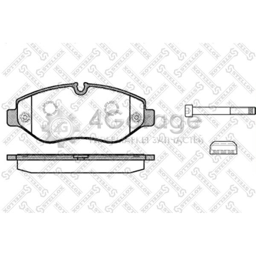 STELLOX 256000SX Комплект тормозных колодок дисковый тормоз