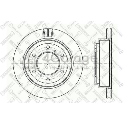 STELLOX 60203041VSX Тормозной диск