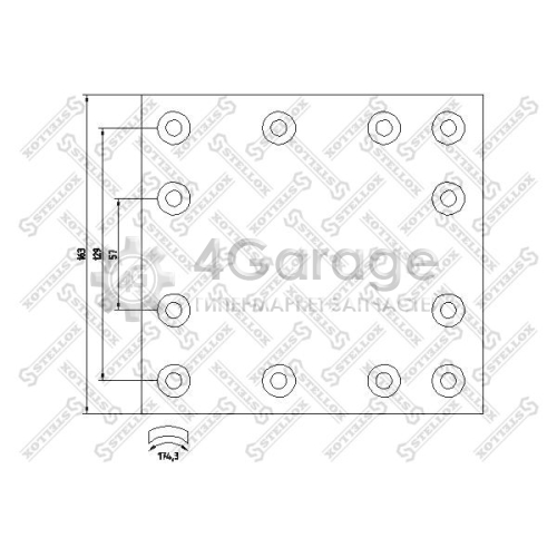 STELLOX 8500972SX Комплект тормозных башмаков барабанные тормоза