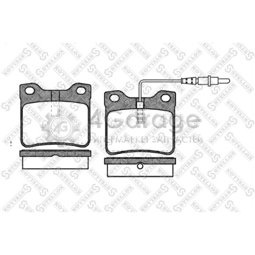 STELLOX 332022BSX Комплект тормозных колодок дисковый тормоз