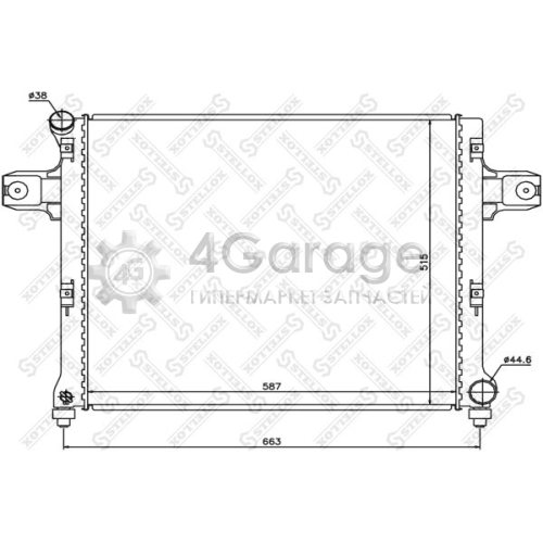 STELLOX 1025634SX Радиатор охлаждение двигателя