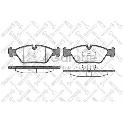 STELLOX 150000BSX Комплект тормозных колодок дисковый тормоз