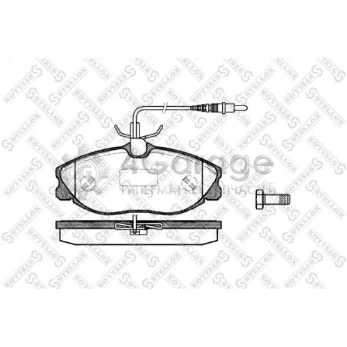 STELLOX 615004BSX Комплект тормозных колодок дисковый тормоз