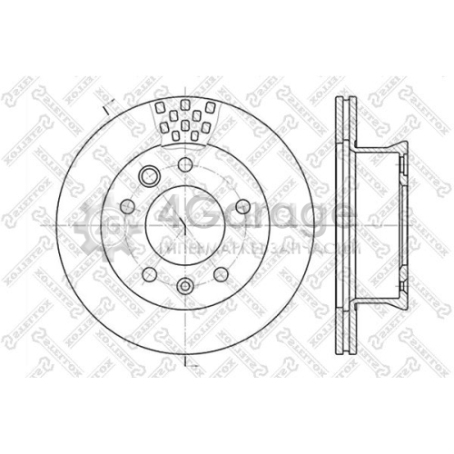 STELLOX 60203334VSX Тормозной диск