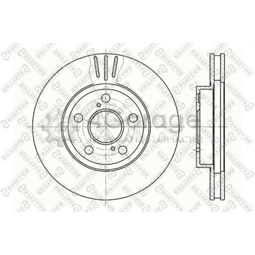 STELLOX 60204539VSX Тормозной диск