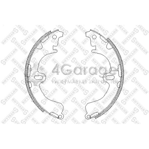STELLOX 391100SX Комплект тормозных колодок