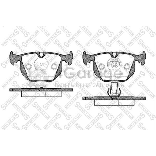 STELLOX 392020BSX Комплект тормозных колодок дисковый тормоз