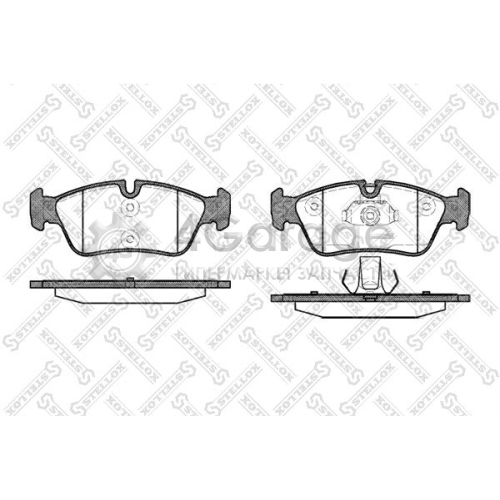 STELLOX 395040BSX Комплект тормозных колодок дисковый тормоз