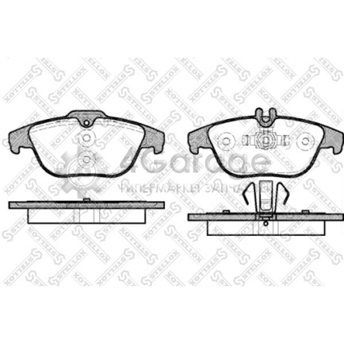 STELLOX 002004SX Комплект тормозных колодок дисковый тормоз