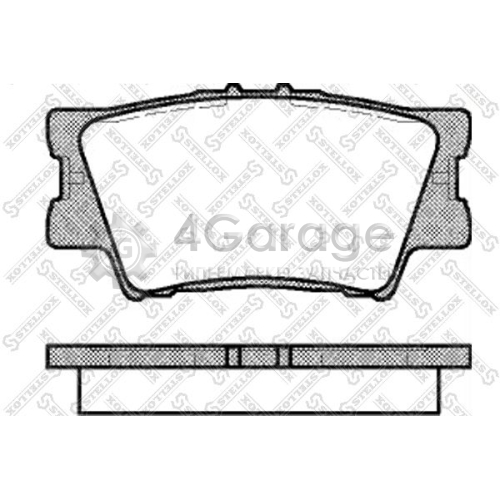 STELLOX 1242000BSX Комплект тормозных колодок дисковый тормоз