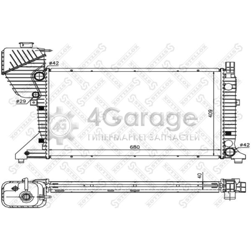 STELLOX 8103338SX Радиатор охлаждение двигателя