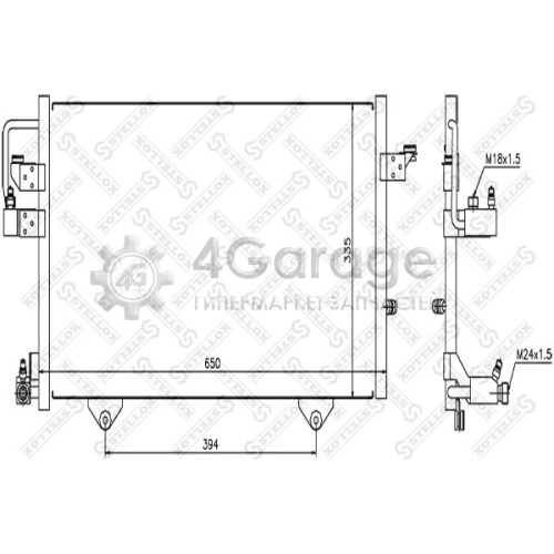 STELLOX 1045205SX Конденсатор кондиционер