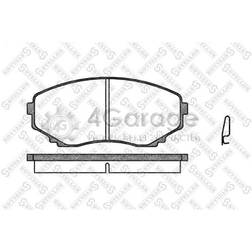 STELLOX 408000SX Комплект тормозных колодок дисковый тормоз