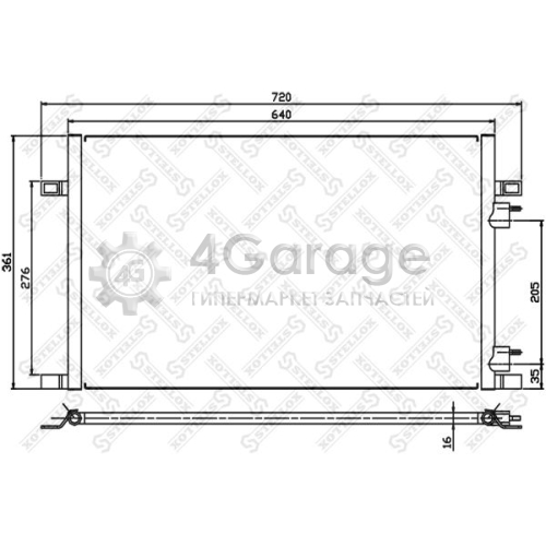 STELLOX 1045065SX Конденсатор кондиционер