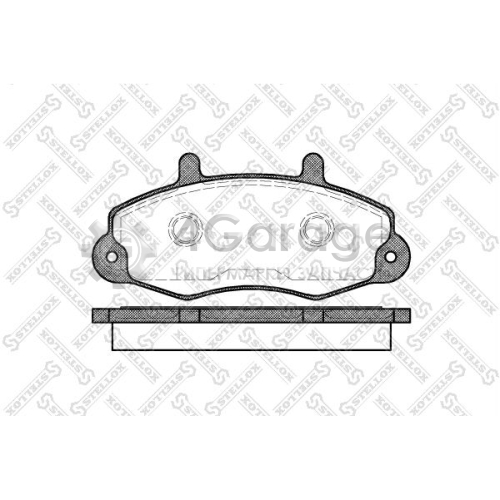 STELLOX 402000BSX Комплект тормозных колодок дисковый тормоз