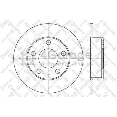 STELLOX 60204763SX Тормозной диск