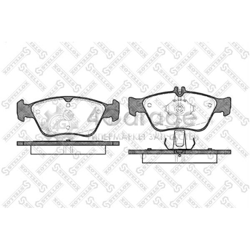 STELLOX 597000BSX Комплект тормозных колодок дисковый тормоз