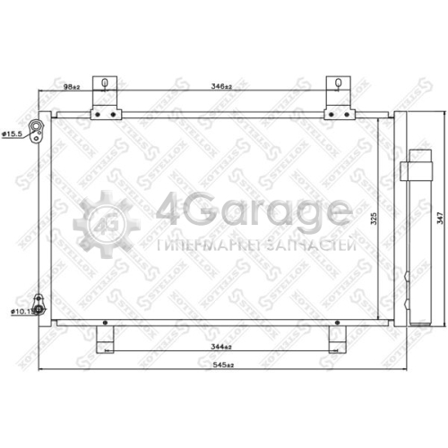 STELLOX 1045567SX Конденсатор кондиционер