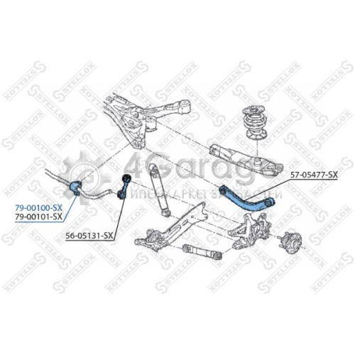 STELLOX 7900100SX Опора стабилизатор