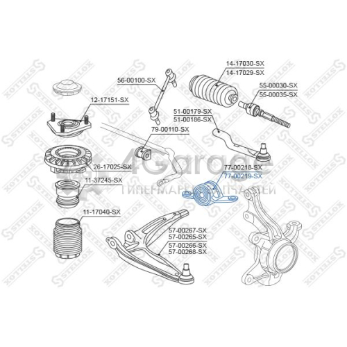 STELLOX 7700219SX Подвеска рычаг независимой подвески колеса